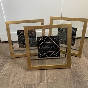 Rachel Zoe golden photo frames set of 3